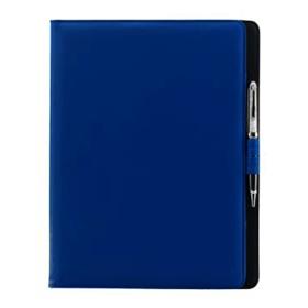22-8093 synthetic leather padfolio blue